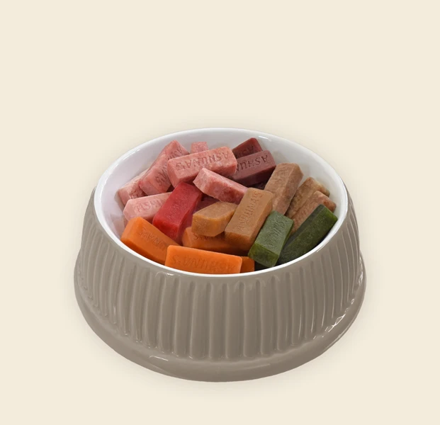 Portionen von Barf Fertigmenü Kaninchen (H) für Hunde