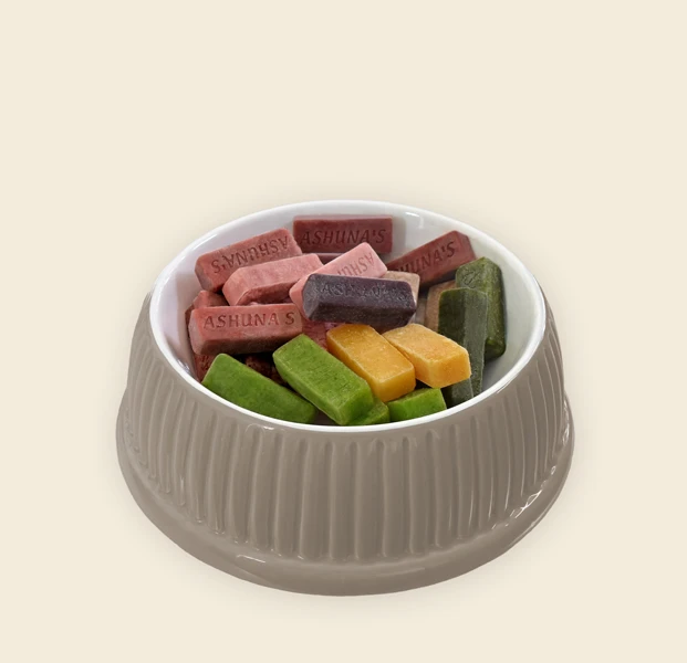 Portionen von Barf Fertigmenü Rind (H) für Hunde