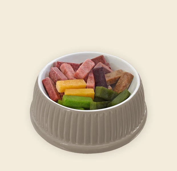 Portionen von Barf Fertigmenü Wild (K) für Hunde