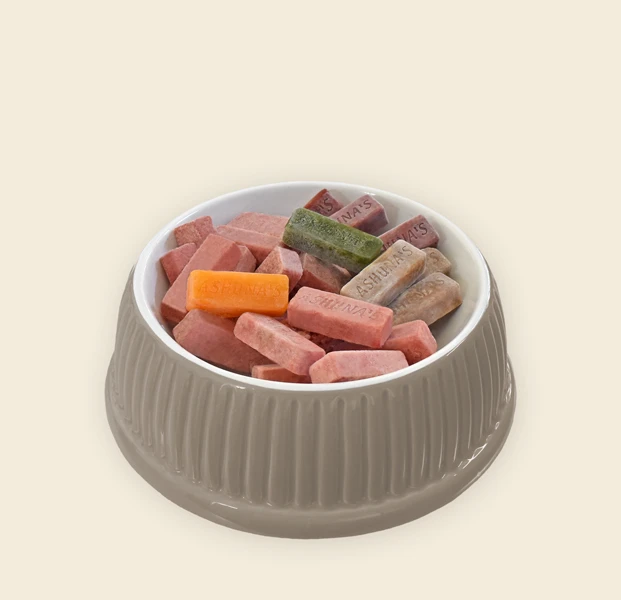 Portionen von Barf Fertigmenü Lamm (H) für Katzen Portionen von Barf Fertigmenü Lamm (H) für Katzen