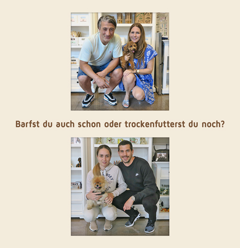 Kunden mit ihren Hunden