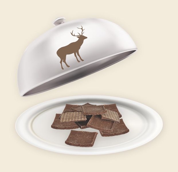 Teller und Haube mit Wild kekse Wild Kekse