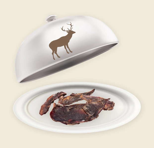 Teller und Haube mit Wild Schulterknorpel Wild Schulterknorpel