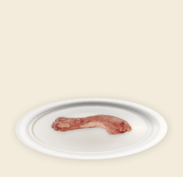 Die Portionen von Barf Hühner Hälse ganz Die Portionen von Barf Hühner Hälse ganz