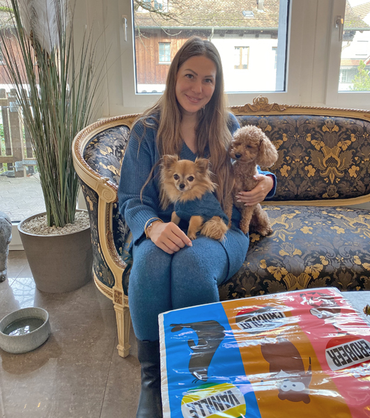 Anja Yakin mit Chachaba und Dixie